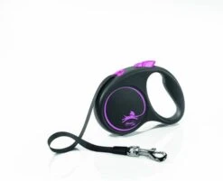 Flexi Black Design Tape S 5 M Hondenriem Pink&Zwart