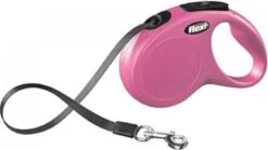 Flexi Rollijn Classic Tape S 5 M Hondenriem Roze -Huisdierbenodigdheden flexi rollijn classic band 5 mtr tot 15 kg 27147