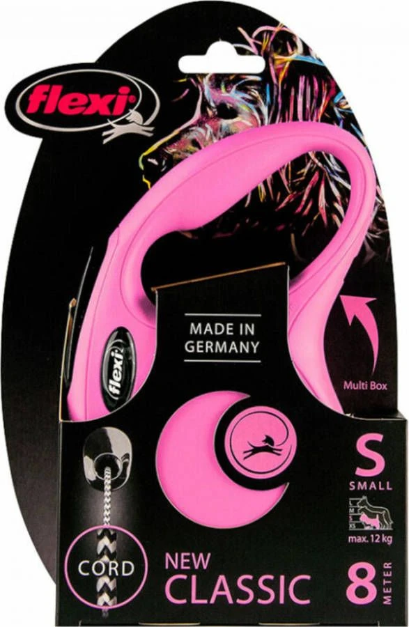 Flexi Rollijn Classic Cord Leash S 8 Meter Roze 5 Flexi Rollijn Classic Cord Leash S 8 Meter Roze - Afbeelding 5