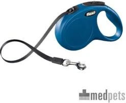 Flexi Rollijn New Classic Tape Medium 5 M Hondenriem Blauw Tot25kg 25 Flexi Rollijn New Classic Tape Medium 5 M Hondenriem Blauw Tot25kg -Huisdierbenodigdheden flexi rollijn new classic tape leash m blauw 41901