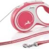 Flexi Rollijn New Comfort Koord S Rood&Lichtgrijs Hondenriem 8