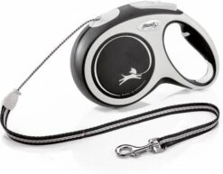 Flexi Rollijn New Comfort KoordZwart&Lichtgrijs Hondenriem 8