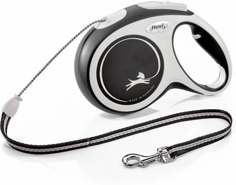 Flexi Rollijn New Comfort KoordZwart&Lichtgrijs Hondenriem 8 1 Flexi Rollijn New Comfort KoordZwart&Lichtgrijs Hondenriem 8