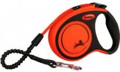 Flexi Rollijn Xtreme Tape Hondenriem 5 M Oranje Zwart Voor Honden Tot 65 Kg -Huisdierbenodigdheden flexi rollijn xtreme orange tape l 8 meter 21709