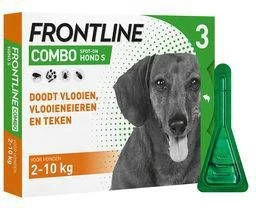 Frontline Combo S: Van 2 Tot 10 Kg Anti Vlooienmiddel En Tekenmiddel Hond 3 Pipetten 3 Frontline Combo S: Van 2 Tot 10 Kg Anti Vlooienmiddel En Tekenmiddel Hond 3 Pipetten - Afbeelding 3