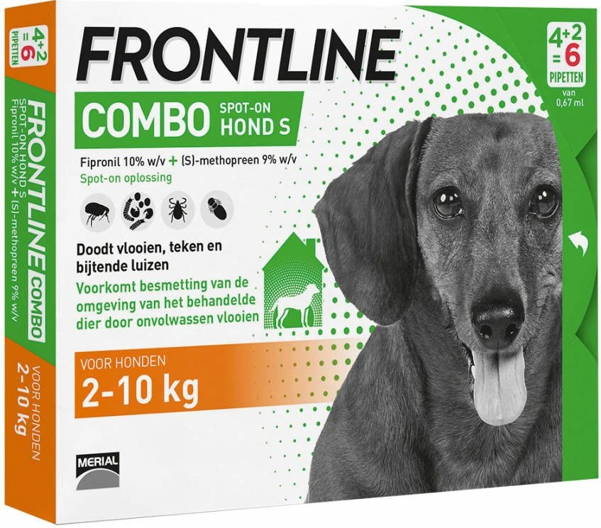 Frontline Combo S: Van 2 Tot 10 Kg Anti Vlooienmiddel En Tekenmiddel Hond 3 Pipetten 11 Frontline Combo S: Van 2 Tot 10 Kg Anti Vlooienmiddel En Tekenmiddel Hond 3 Pipetten - Afbeelding 11