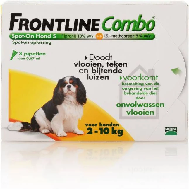 Frontline Combo S: Van 2 Tot 10 Kg Anti Vlooienmiddel En Tekenmiddel Hond 3 Pipetten 8 Frontline Combo S: Van 2 Tot 10 Kg Anti Vlooienmiddel En Tekenmiddel Hond 3 Pipetten - Afbeelding 8
