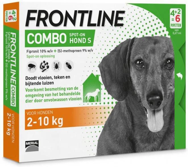 Frontline Combo S: Van 2 Tot 10 Kg Anti Vlooienmiddel En Tekenmiddel Hond 3 Pipetten 6 Frontline Combo S: Van 2 Tot 10 Kg Anti Vlooienmiddel En Tekenmiddel Hond 3 Pipetten - Afbeelding 6