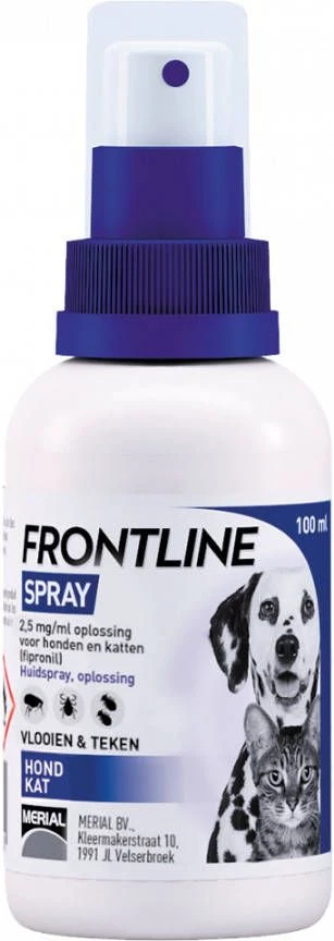 Frontline Spray 2, 5 Mg/ml Oplossing Voor Honden En Katten 2 X 100 Ml 13 Frontline Spray 2, 5 Mg/ml Oplossing Voor Honden En Katten 2 X 100 Ml - Afbeelding 13