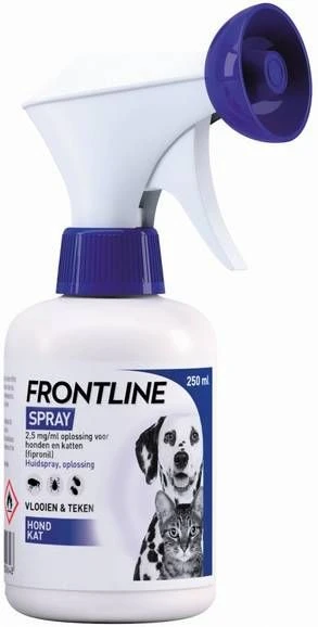 Frontline Spray 2, 5 Mg/ml Oplossing Voor Honden En Katten 2 X 100 Ml 1 Frontline Spray 2, 5 Mg/ml Oplossing Voor Honden En Katten 2 X 100 Ml