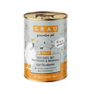 Grau Hondenvoer – Gevogelte Met Pastinaak En Broccoli – Blik – 6 X 400g