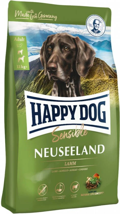 Happy Dog Supreme Sensible Nieuw Zeeland Lam & Groenlip Mossel Dubbelpak 2 X 300 G 6 Happy Dog Supreme Sensible Nieuw Zeeland Lam & Groenlip Mossel Dubbelpak 2 X 300 G - Afbeelding 6