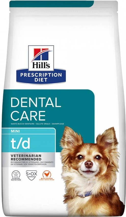 Hill&apos, S Prescription Diet T/D Mini Dental Care Zak Hondenvoer Kip 3 Kg 3 Hill&apos, S Prescription Diet T/D Mini Dental Care Zak Hondenvoer Kip 3 Kg - Afbeelding 3