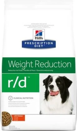 Hill&apos, S Prescription Diet R/D Weight Loss Hondenvoer Met Kip 2 X 10 Kg + Gratis 4x Hill&apos, S Healthy Weight Snack