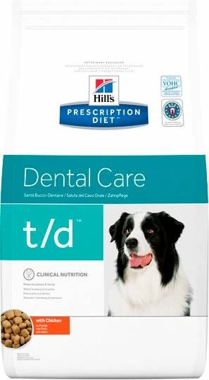 Hill&apos, S Prescription Diet T/D Dental Care Zak Kip Hondenvoer 10 Kg 1 Hill&apos, S Prescription Diet T/D Dental Care Zak Kip Hondenvoer 10 Kg