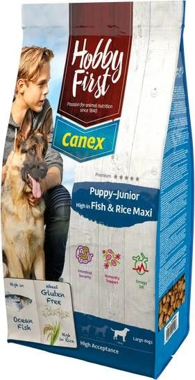 HobbyFirst Canex Puppy Junior High F & R Maxi Hondenvoer Oceaanvis Rijst 12 Kg 2 HobbyFirst Canex Puppy Junior High F & R Maxi Hondenvoer Oceaanvis Rijst 12 Kg - Afbeelding 2