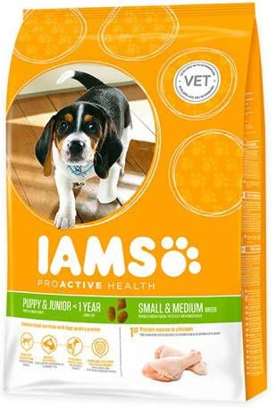 Iams 2x12kg For Vitality Dog Puppy & Junior Small/Medium Kip Hondenvoer 6 Iams 2x12kg For Vitality Dog Puppy & Junior Small/Medium Kip Hondenvoer - Afbeelding 6