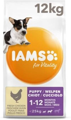 Iams 2x12kg For Vitality Dog Puppy & Junior Small/Medium Kip Hondenvoer 15 Iams 2x12kg For Vitality Dog Puppy & Junior Small/Medium Kip Hondenvoer -Huisdierbenodigdheden iams dog puppy junior small medium kip 12 kg 65429
