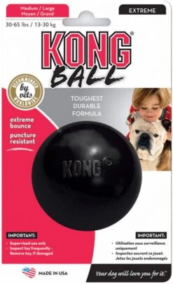 Kong Speeltje Rubber Bal Extreme Zwart Hondenspeelgoed Medium/Large 5 Kong Speeltje Rubber Bal Extreme Zwart Hondenspeelgoed Medium/Large -Huisdierbenodigdheden kong extreme ball ml en xd8 7 5cmhondenspeelgoed 137732