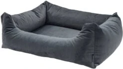 Madison Hondenbed Velvet 100x80x25 Cm Grijs