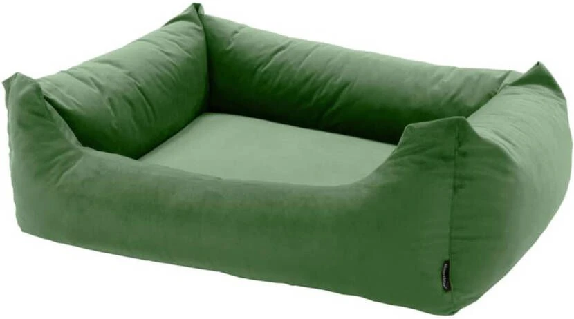 Madison Hondenbed Velvet 120x95x28 Cm Groen 1 Madison Hondenbed Velvet 120x95x28 Cm Groen