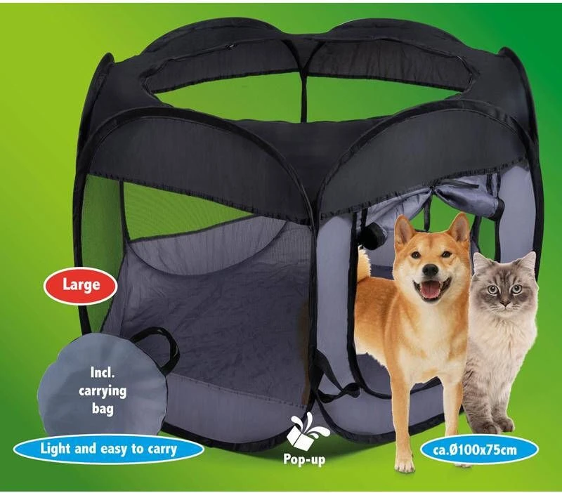 Maxxpro Opvouwbare Bench Reisbench Ø100 X 75 Cm Hondenmand Kattenmand Zwart Nylon 2 Maxxpro Opvouwbare Bench Reisbench Ø100 X 75 Cm Hondenmand Kattenmand Zwart Nylon - Afbeelding 2