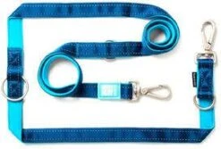 Max & Molly Max & Multifunctionele Lijn Matrix, Blauw M 200cmx20mm Hond -Huisdierbenodigdheden max en molly max en molly multi function hondenriem blauw 21839