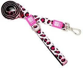 Max & Molly Korte Lijn Leopard Pink120cm Lang 10mm Breed 1 Max & Molly Korte Lijn Leopard Pink120cm Lang 10mm Breed