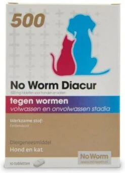 No Worm Diacur 500 Hond En Kat Anti Wormenmiddel 10 Tab -Huisdierbenodigdheden no worm diacur 500 10 tabletten 65192