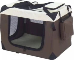 @Pet Hondendrager 50x34x36 Cm Nylon Bruin 6 @Pet Hondendrager 50x34x36 Cm Nylon Bruin -Huisdierbenodigdheden pet hondendrager 50x34x36 cm nylon bruin 673365
