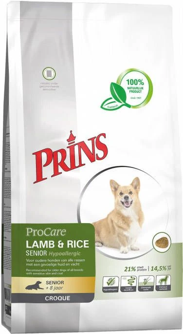 Prins ProCare Croque Lamb & Rice Senior Hondenvoer 2 Kg OP Is OP 6 Prins ProCare Croque Lamb & Rice Senior Hondenvoer 2 Kg OP Is OP - Afbeelding 6