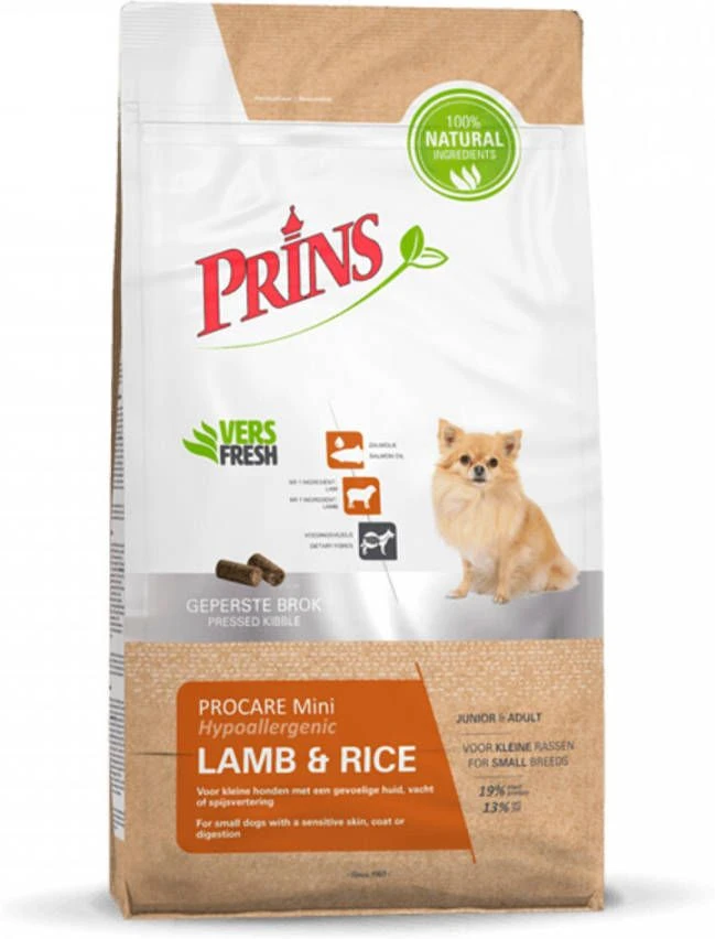 Prins ProCare Mini Lam & Rijst Hypoallergenic Hondenvoer 3 Kg 8 Prins ProCare Mini Lam & Rijst Hypoallergenic Hondenvoer 3 Kg - Afbeelding 8