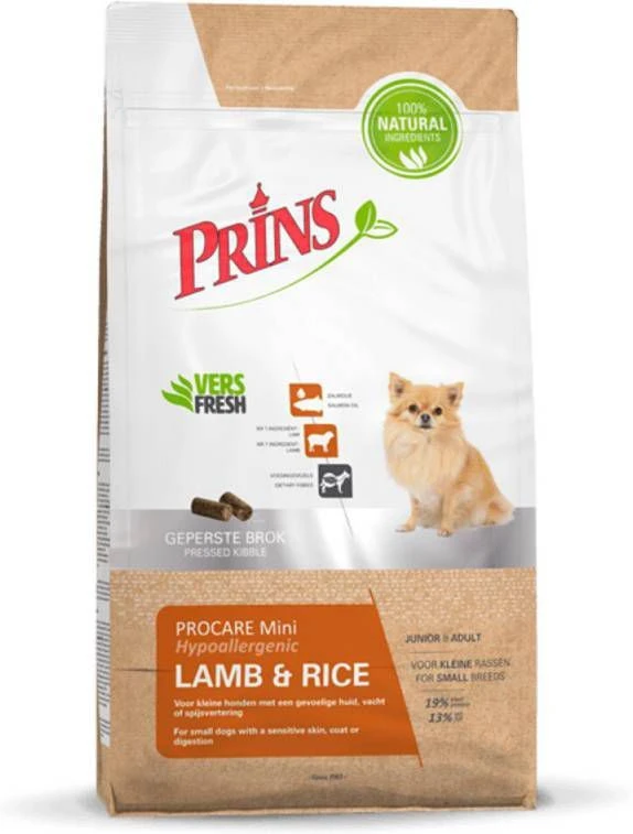 Prins ProCare Mini Lam & Rijst Hypoallergenic Hondenvoer 3 Kg 7 Prins ProCare Mini Lam & Rijst Hypoallergenic Hondenvoer 3 Kg - Afbeelding 7
