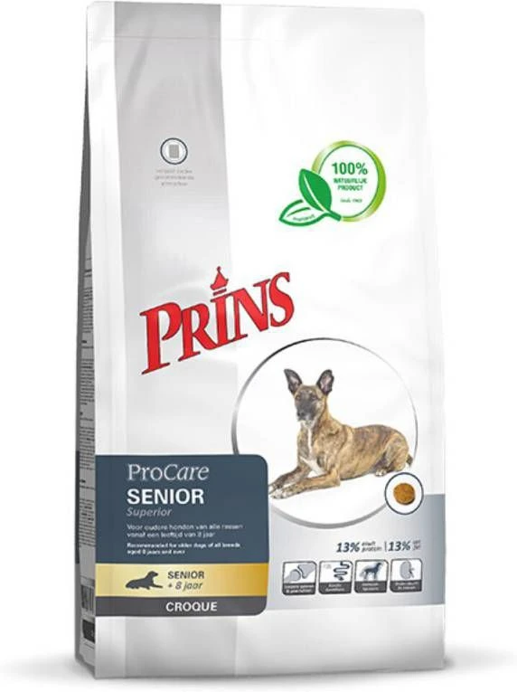 Prins ProCare Croque Senior Superior Hondenvoer 2 Kg + Gratis Prins NatureCare Worst 9 Prins ProCare Croque Senior Superior Hondenvoer 2 Kg + Gratis Prins NatureCare Worst - Afbeelding 9