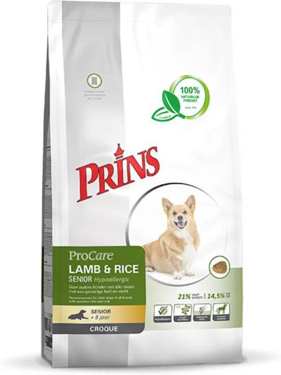 Prins ProCare Croque Lamb & Rice Senior Hondenvoer 2 Kg OP Is OP 9 Prins ProCare Croque Lamb & Rice Senior Hondenvoer 2 Kg OP Is OP - Afbeelding 9