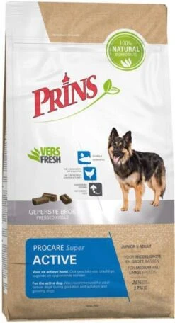 Prins ProCare Super Active Hondenvoer 15 Kg + Gratis Naturecare Worst -Huisdierbenodigdheden prins procare super active hondenvoer 15 kg 43944