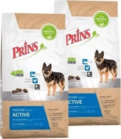 Prins ProCare Super Active Hondenvoer 15 Kg + Gratis Naturecare Worst -Huisdierbenodigdheden prins procare super active hondenvoer 2 x 15 kg 30
