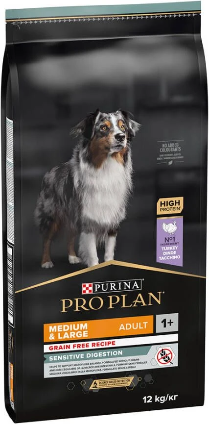 Pro Plan Purina Bonusbag 10+2 Kg/12+2 Kg Medium Large Adult Sensitive Dig Kalkoen OPTIDIGEST GF(12 Kg ) 10 Pro Plan Purina Bonusbag 10+2 Kg/12+2 Kg Medium Large Adult Sensitive Dig Kalkoen OPTIDIGEST GF(12 Kg ) - Afbeelding 10