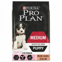 Pro Plan Purina Medium Puppy Sensitive Skin Hondenvoer Dubbelpak 2 X 3 Kg -Huisdierbenodigdheden pro plan optiderma puppy sensitive skin medium 3 kg 53477