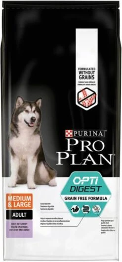 Pro Plan Purina Bonusbag 10+2 Kg/12+2 Kg Medium Large Adult Sensitive Dig Kalkoen OPTIDIGEST GF(12 Kg ) 18 Pro Plan Purina Bonusbag 10+2 Kg/12+2 Kg Medium Large Adult Sensitive Dig Kalkoen OPTIDIGEST GF(12 Kg ) -Huisdierbenodigdheden pro plan optidigest adult grain free medium large 12 kg 46445