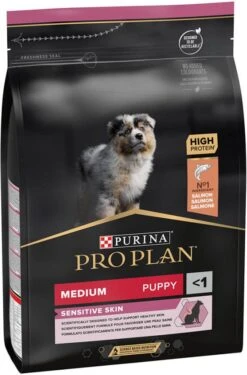 Pro Plan Purina Medium Puppy Sensitive Skin Hondenvoer Dubbelpak 2 X 3 Kg -Huisdierbenodigdheden pro plan purina medium puppy optiderma zalm en rijst hondenvoer dubbelpak 2 x 3 kg 142289