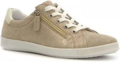 Scapino Hush Puppies Comfort Leren Veterschoenen Beige