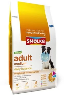 Smolke 12+3kg Gratis! Adult Medium Daily Balance Smø, Lke Hondenvoer