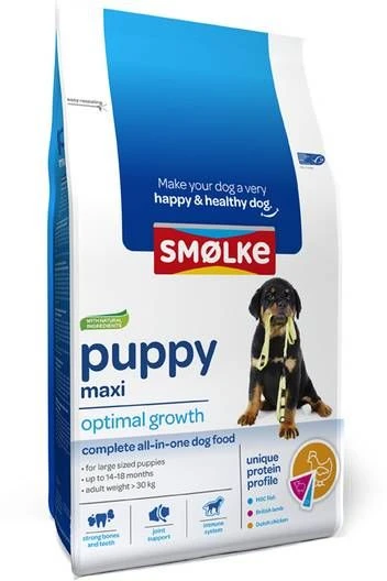 Smolke 25% Korting! 4x3kg Puppy Maxi Optimal Growth Smø, Lke Hondenvoer 2 Smolke 25% Korting! 4x3kg Puppy Maxi Optimal Growth Smø, Lke Hondenvoer - Afbeelding 2