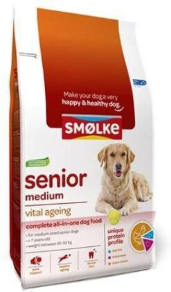 Smolke Senior Medium Kip&Lam&Vis Hondenvoer 3 Kg 8 Smolke Senior Medium Kip&Lam&Vis Hondenvoer 3 Kg -Huisdierbenodigdheden smolke senior medium 12731
