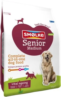 Smolke Senior Medium Kip&Lam&Vis Hondenvoer 3 Kg 9 Smolke Senior Medium Kip&Lam&Vis Hondenvoer 3 Kg -Huisdierbenodigdheden smolke senior medium 3kg 23138