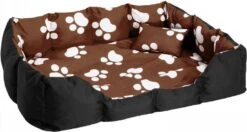 Voorkant -Huisdierbenodigdheden tectake hondenbed hondenmand xxl bruin zwart 400743 1189318