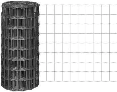 VidaXL Euro Hek 10x0, 8 M Met 100x100 Mm Gaas Staal 1 VidaXL Euro Hek 10x0, 8 M Met 100x100 Mm Gaas Staal