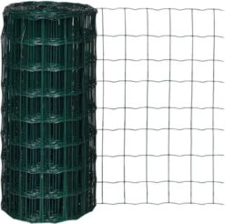 VidaXL Euro Gaas 10 X 0, 8 M/maaswijdte 100 X 100 Mm 8 VidaXL Euro Gaas 10 X 0, 8 M/maaswijdte 100 X 100 Mm -Huisdierbenodigdheden vidaxl euro hek 10x0 8 m staal groen 136326
