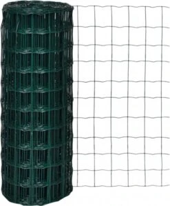 VidaXL Euro Gaas 10 X 1, 0 M/maaswijdte 100 X 100 Mm 7 VidaXL Euro Gaas 10 X 1, 0 M/maaswijdte 100 X 100 Mm -Huisdierbenodigdheden vidaxl euro hek 10x1 0 m staal groen 136327